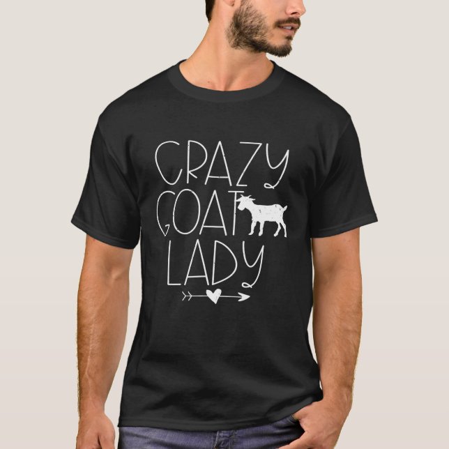 Crazy Goat Lady Goa T-Shirt (Vorderseite)