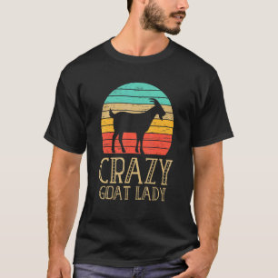 Crazy Goat Lady Livestock Farm Animal T-Shirt