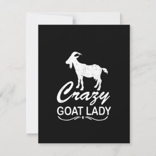 Crazy Goat Lady Shirt Goat, Goat Farmer Geschenk Einladung