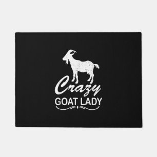 Crazy Goat Lady Shirt Goat, Goat Farmer Geschenk Fußmatte