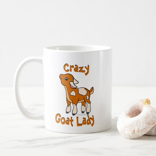 CRAZY GOAT LADY | von TotallyGoatally™ Tasse (Mit Donut)