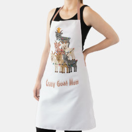 Crazy Goat Mama Weihnachtsziegen Schürze