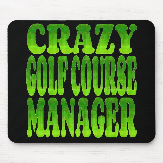 Crazy Golf Course Manager in Green Mousepad (Vorne)