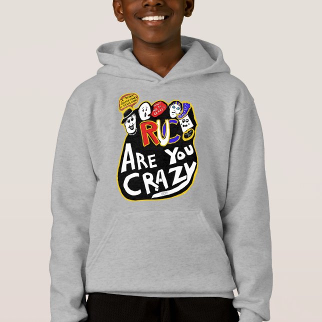Crazy Good Vibes, lebendig Hoodie (Vorderseite)