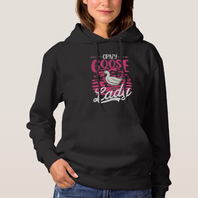 Crazy Goose lady Goose Girl Hoodie (Vorderseite)