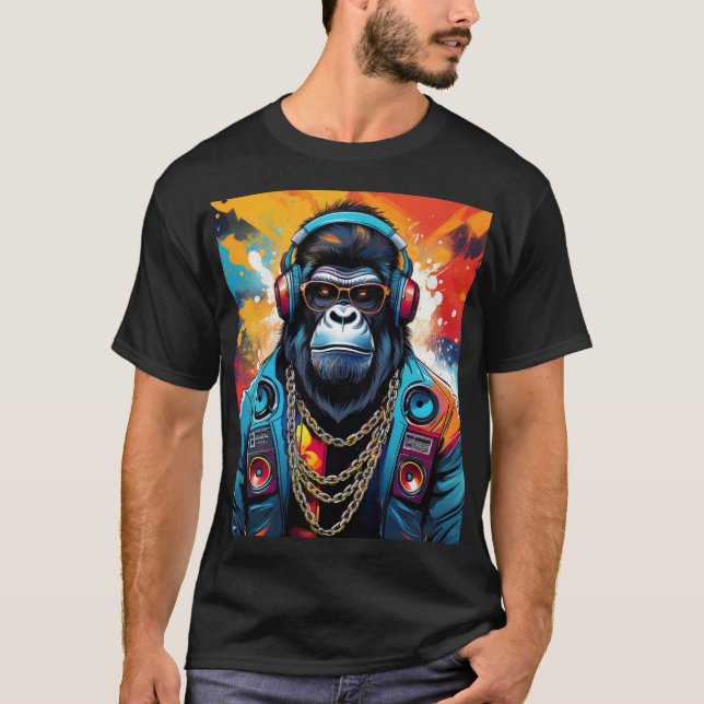Crazy Gorilla T - Shirt Design (Vorderseite)