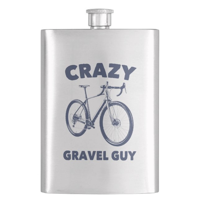Crazy Gravel Typ Cycling Flachmann (Vorderseite)