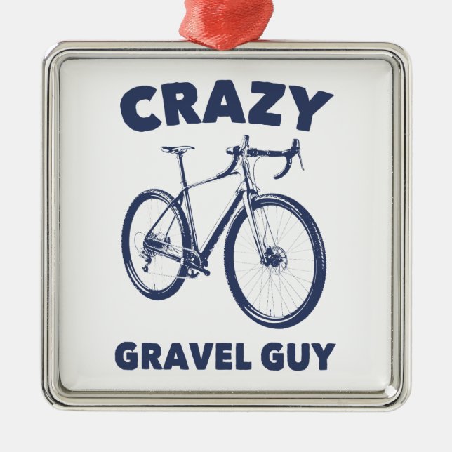 Crazy Gravel Typ Cycling Ornament Aus Metall (Vorne)