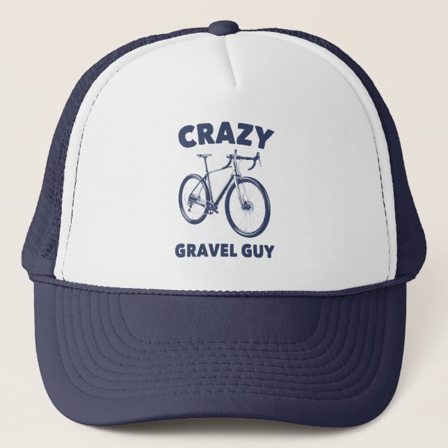 Crazy Gravel Typ Cycling Truckerkappe (Vorderseite)