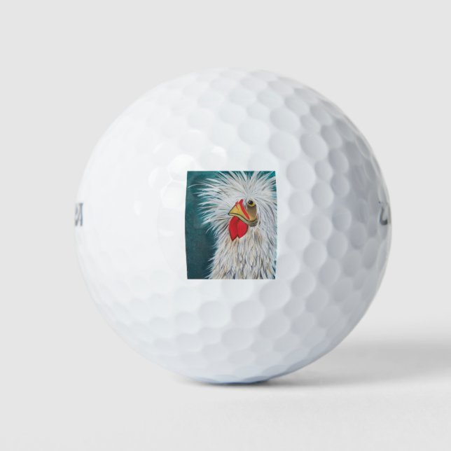 Crazy Hair Chicken Golfball (Vorderseite)