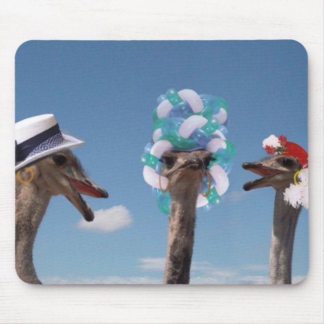 Crazy Hat Day bei den Rennen Mousepad (Vorne)