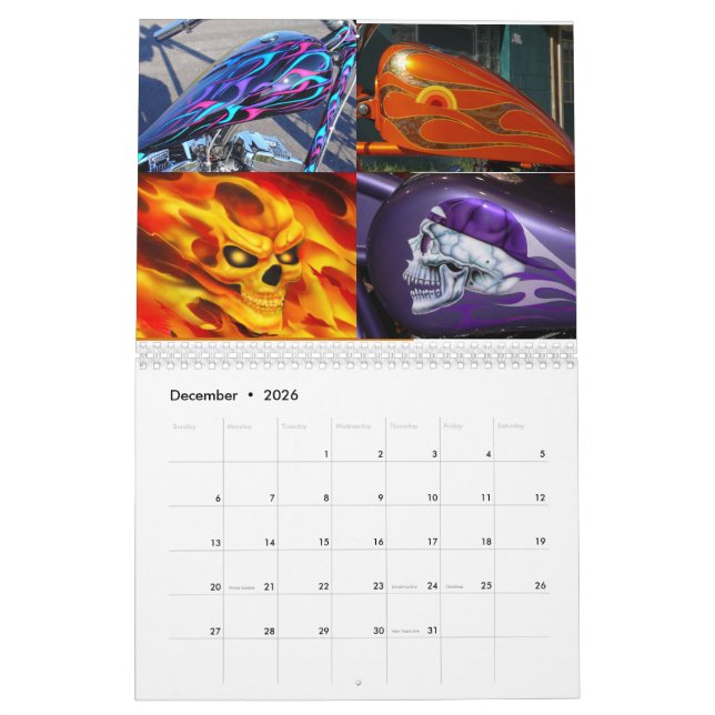 Crazy Horse Custom Paint 2021 Kalender (Dez 2026)