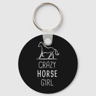 Crazy Horse Girl Girl Schlüsselanhänger