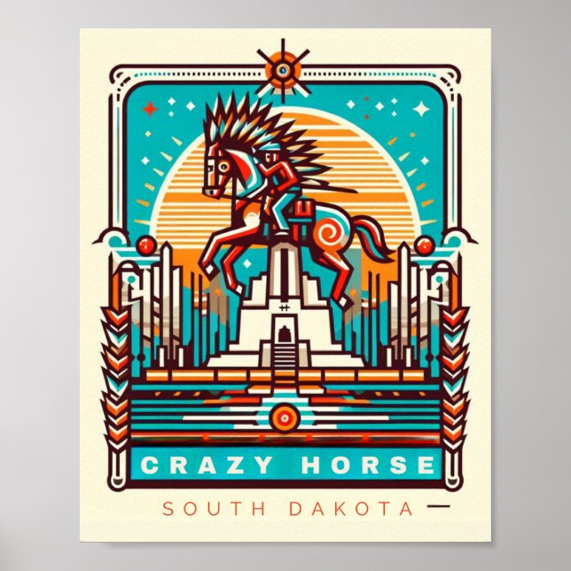 Crazy Horse Memorial - South Dakota Poster (Vorne)