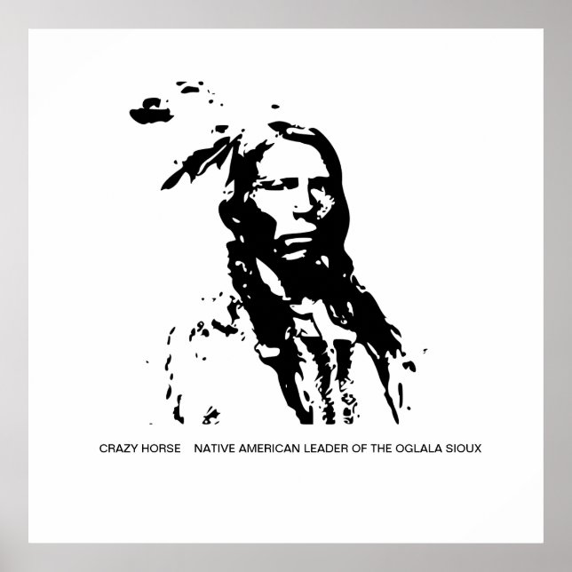 Crazy Horse Native American Leader Poster (Vorne)
