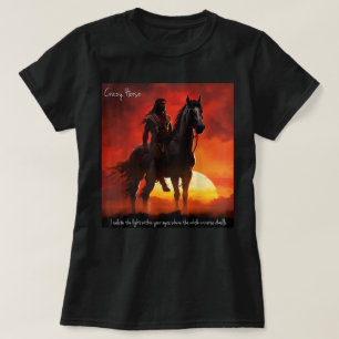 Crazy Horse Pferd Retro Liebhaber T-Shirt