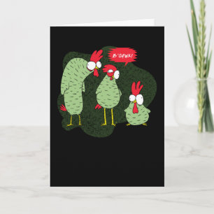 Crazy Hühnchen Karte