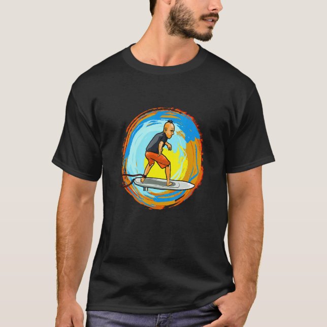 Crazy Hydrofoil Surfer T-Shirt (Vorderseite)