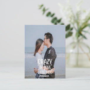 Crazy in Liebe mit Ihrer Postkarte