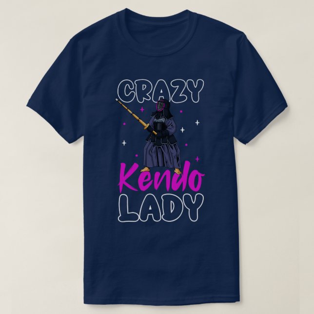 Crazy Kendo Lady Kendo T-Shirt (Design vorne)