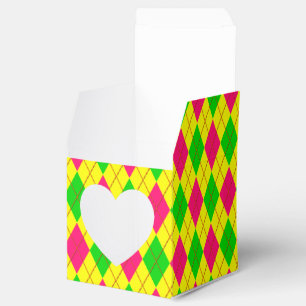 Crazy Kids Colors-CKC-Raute 6-FAVOR BOX,sq heart Geschenkschachtel