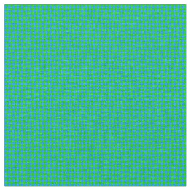 CRAZY KIDS COLORS-Gingham 05-Blue-Green-Fabrics Stoff (Nahaufnahme)