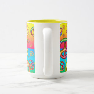 Crazy Kids Colors-PEACE OUT-2 Toned Tasse