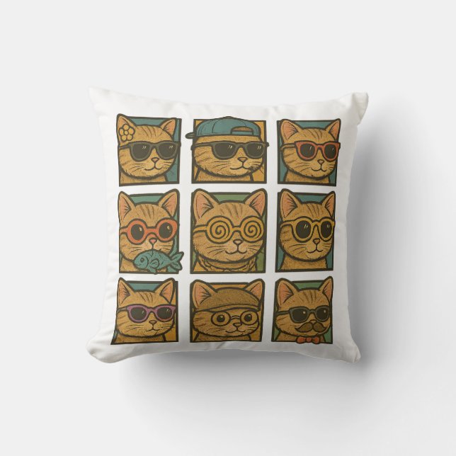 Crazy Kitty Club Kissen (Vorderseite)