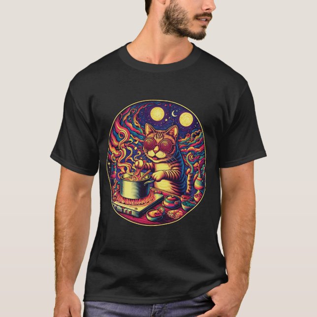 Crazy Koch Cat T-Shirt (Vorderseite)