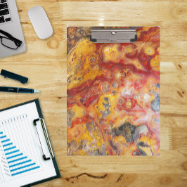 Crazy Lace Agate Pattern Klemmbrett