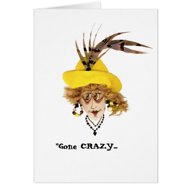 Crazy Lady Funny Card (Vorne)