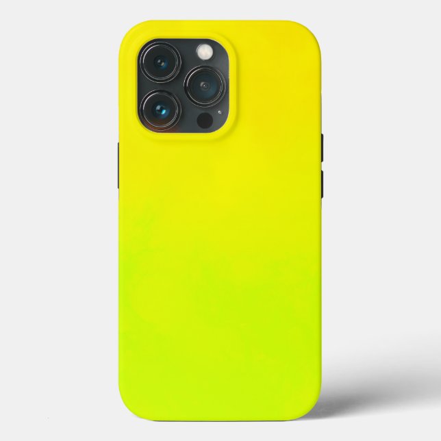 Crazy Lemon Yellow Colored iPhone Case (Rückseite)