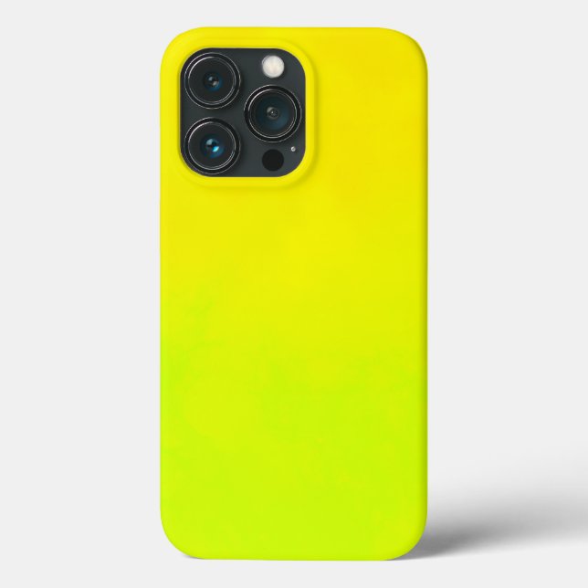Crazy Lemon Yellow Colored iPhone Case (Rückseite)