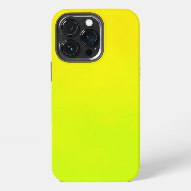 Crazy Lemon Yellow Colored iPhone Case Hülle (Hinten)