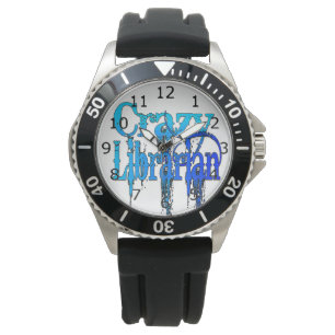 Crazy Librarian Armbanduhr