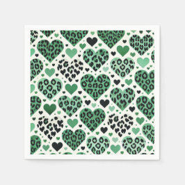 Crazy Liebe (grün) Serviette