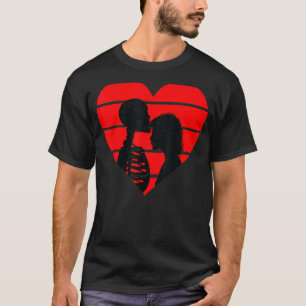 Crazy Liebe Hurt Broken Heart Pain Skeleton Bloody T-Shirt