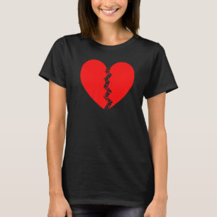 Crazy Liebe Hurt Broken Heart Pain Skeleton Bloody T-Shirt