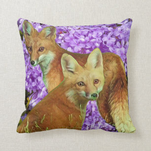 Crazy Like a Fox in Lilacs Kissen
