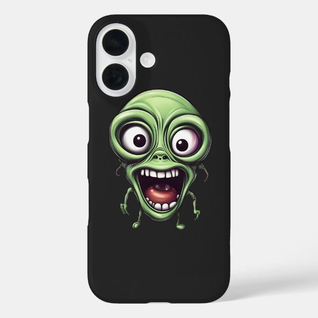 Crazy lustige Alien Case-Mate iPhone Hülle (Rückseite)