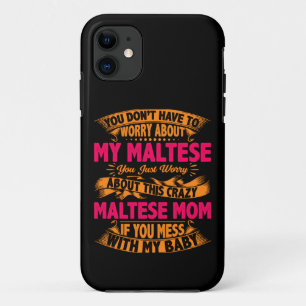 Crazy Maltese Mama Case-Mate iPhone Hülle