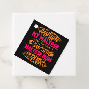 Crazy Maltese Mama Geschenkanhänger