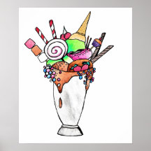 Crazy Milkshake Aquarell
