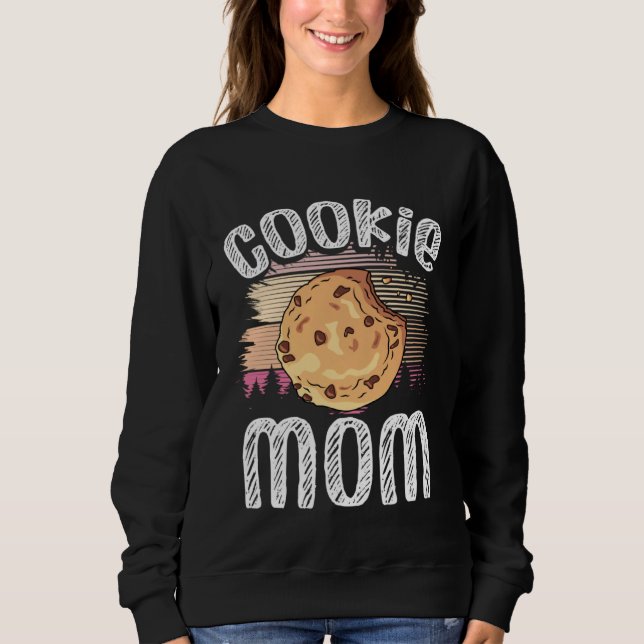 Crazy Mom Baking Mama Baker Chef Dessert Mothers D Sweatshirt (Vorderseite)