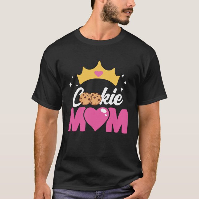 Crazy Mom Baking Mama Baker Chef Dessert Mothers D T-Shirt (Vorderseite)