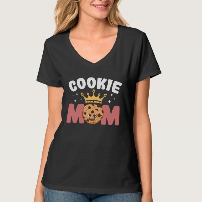 Crazy Mom Baking Mama Baker Chef Dessert Mothers D T-Shirt (Vorderseite)