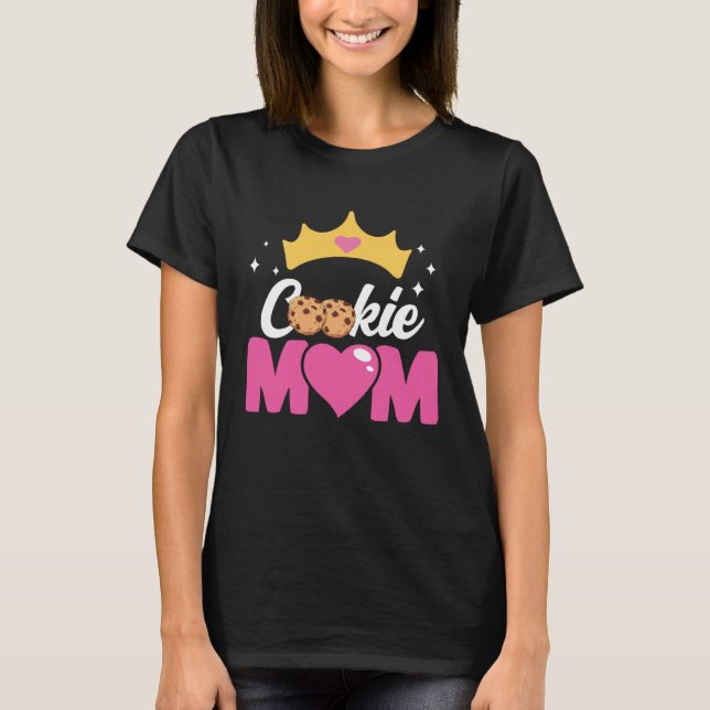 Crazy Mom Baking Mama Baker Chef Dessert Mothers D T-Shirt (Vorderseite)