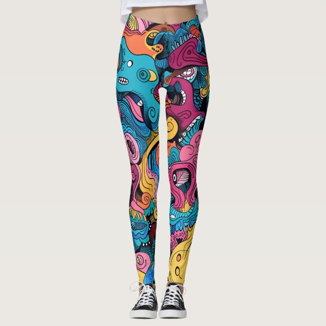 Crazy Monster Mash Leggings (Vorderseite)
