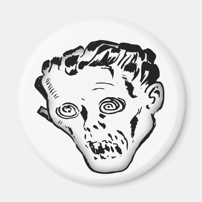 Crazy Monster Round Magnet (Vorne)