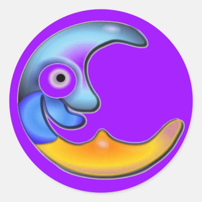 Crazy Moon Stickers (Vorderseite)